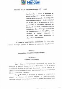 Projeto de Lei Complementar 007-2025