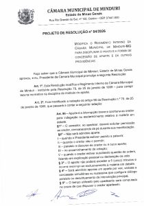 Projeto de Resolução 04-2026