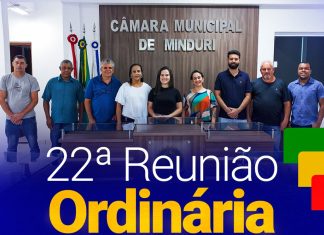 22ª Reunião Ordinária, no dia 08/12 às 18h