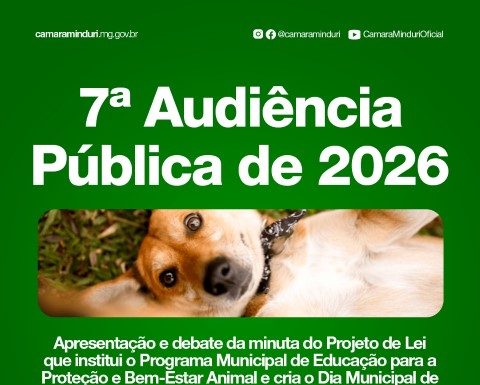 7ª Audiência Pública – 2026