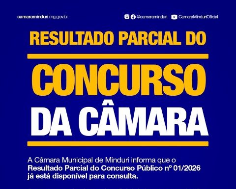 RESULTADO PARCIAL DO CONCURSO PÚBLICO Nº 01/2026