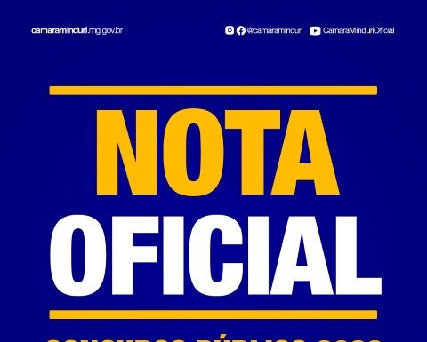 Nota Oficial – Concurso Público 2026